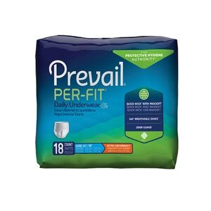 NEW Prevail Per-Fit Adult Briefs - Large